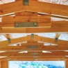 Garage en bois Mikhail II, 17 mm, 300x600 cm, 18m²