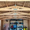 Garage en bois Mikhail II, 17 mm, 300x600 cm, 18m²